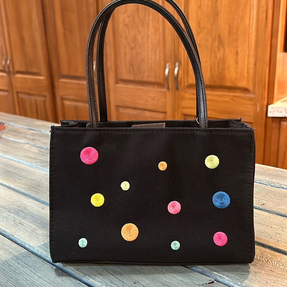 Tianni Small Handbag Embroidered Polka Dots